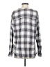 Old Navy Plaid Gray Long Sleeve Blouse Size S (tall) - photo 2