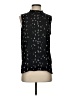Ann Taylor Black Sleeveless Button-Down Shirt Size S - photo 1