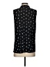 Ann Taylor Black Sleeveless Button-Down Shirt Size S - photo 2