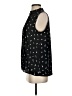 Ann Taylor Black Sleeveless Button-Down Shirt Size S - photo 5