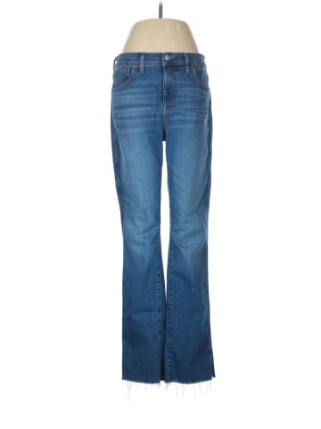 Madewell Mid-Rise Stovepipe Jeans in Harsdale Wash: Raw-Hem Edition (view 1)