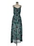 Everly 100% Polyester Paisley Teal Casual Dress Size M - photo 1