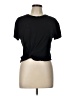 Lush Black Short Sleeve Top Size L - photo 1