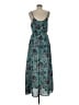 Everly 100% Polyester Paisley Teal Casual Dress Size M - photo 2