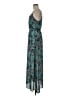 Everly 100% Polyester Paisley Teal Casual Dress Size M - photo 5