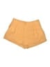 Unbranded 100% Polyester Solid Yellow Shorts Size 10 - photo 1