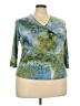 Only Green 3/4 Sleeve Top Size 18 - photo 1