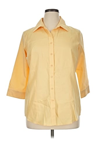 Coldwater Creek 3/4 Sleeve Button-Down Shirt (view 1)