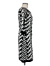Jonathan Martin Chevron-herringbone Silver Casual Dress Size M - photo 4