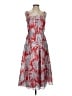 Talbots 100% Cotton Tropical Red Cocktail Dress Size 2 - photo 1