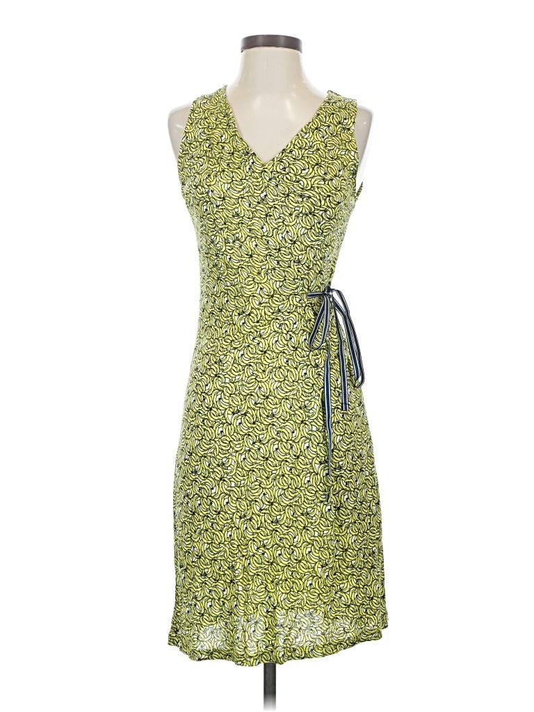 Pre-owned Mng Casual Dress In Green