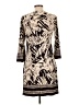 En Focus Studio Print Tan Casual Dress Size 12 - photo 2