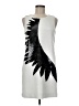 Rachel Zoe Graphic Silver Cocktail Dress Size 8 - photo 1
