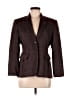 Evan Picone Tweed Burgundy Brown Wool Blazer Size 6 - photo 1