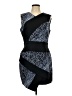 BCBGMAXAZRIA Graphic Blue Cocktail Dress Size 12 - photo 1