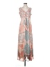 Soft Surroundings 100% Polyester Paisley Orange Casual Dress Size S - photo 1