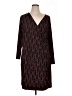 NY Collection Print Black Casual Dress Size 1X - photo 1