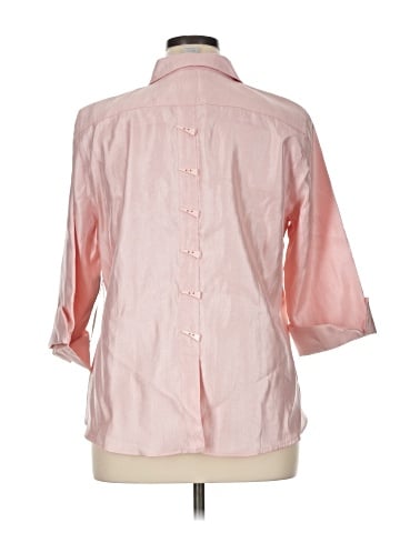 MULTIPLES 3/4 Sleeve Button-Down Shirt (view 2)