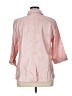 MULTIPLES Pink 3/4 Sleeve Button-Down Shirt Size XL (petite) - photo 2