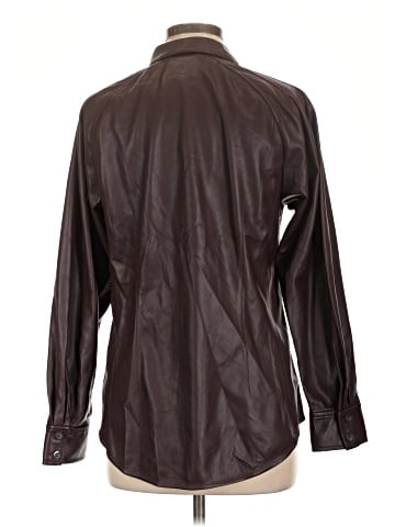 Rebecca Taylor Faux Leather Top (view 2)