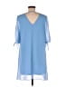 Soprano 100% Polyester Solid Blue Casual Dress Size M - photo 2