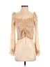 Amisu 100% Polyester Tan 3/4 Sleeve Blouse Size M - photo 1