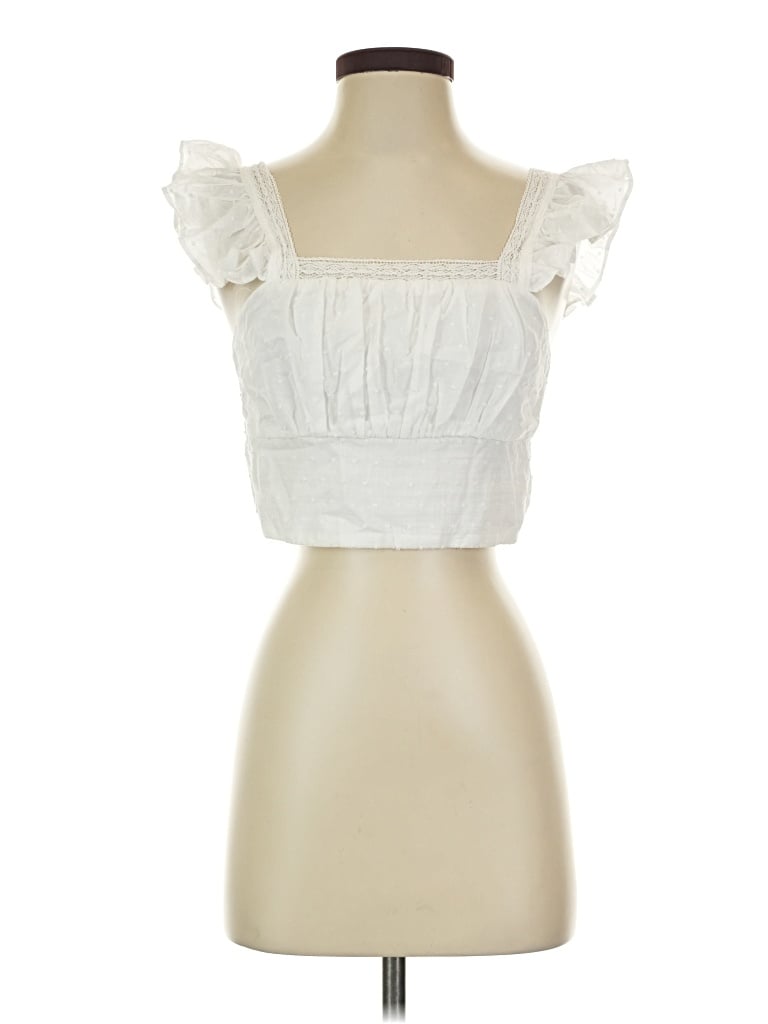 Miami Sleeveless Blouse In White