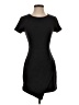 Aqua 100% Polyester Solid Black Casual Dress Size XS - photo 1