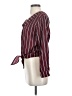 Unbranded Burgundy Long Sleeve Blouse Size S - photo 5