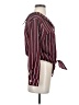 Unbranded Burgundy Long Sleeve Blouse Size S - photo 4