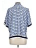Worthington 100% Polyester Blue Short Sleeve Blouse Size L - photo 2