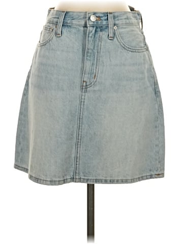 Madewell Denim High-Waist Straight Mini Skirt in Fitzgerald Wash (view 1)