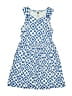 Tea 100% Cotton Print Blue Dress Size 6 - photo 1