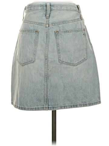 Madewell Denim High-Waist Straight Mini Skirt in Fitzgerald Wash (view 2)
