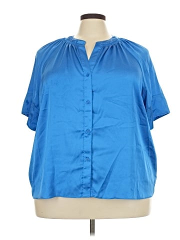 Worthington Short Sleeve Blouse (view 1)