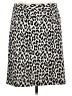 Talbots Animal Print Gray Casual Skirt Size 14 - photo 2