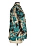 Alia Print Teal 3/4 Sleeve Blouse Size 14 - photo 4
