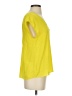 Express 100% Polyester Yellow Short Sleeve Top Size S - photo 4