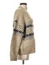 Line & Dot Tan Cardigan Size S - photo 4