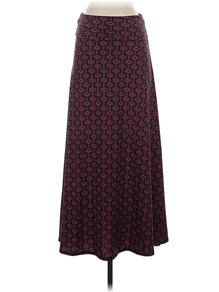 Pre-owned Lularoe Casual Skirt In Burgundy