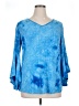 Sami & JO Blue 3/4 Sleeve Blouse Size 1X - photo 1