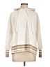 Reiss Stripes Solid Ivory Pullover Hoodie Size L - photo 1