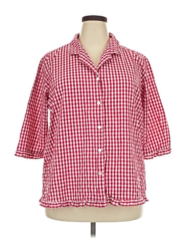 D&Co. 3/4 Sleeve Button-Down Shirt (view 1)