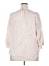 Liz Claiborne 100% Polyester Animal Print Ivory 3/4 Sleeve Blouse Size 20 - photo 2