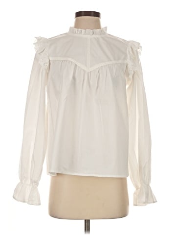 Pieces Long Sleeve Blouse (view 1)