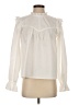 Pieces Ivory Long Sleeve Blouse Size XS - photo 1