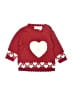 All Mine 100% Acrylic Hearts Red Pullover Sweater 9-12 MO / 12 MO - photo 1
