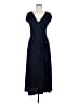 Max Studio Solid Blue Casual Dress Size M - photo 1