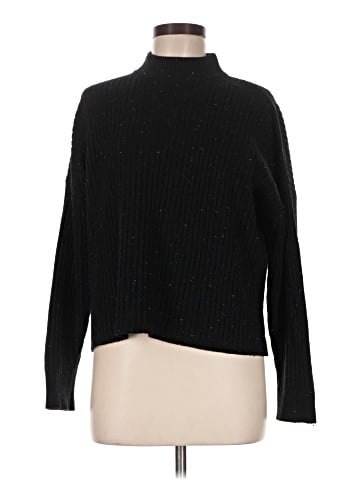 Madewell Donegal (Re)sourced Cashmere Ribbed Mockneck Pullover Sweater (view 1)