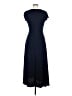 Max Studio Solid Blue Casual Dress Size M - photo 2
